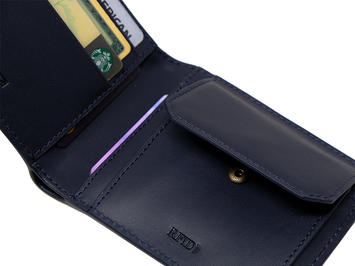 Manhattan Bifold Wallet - Deep Sea Blue