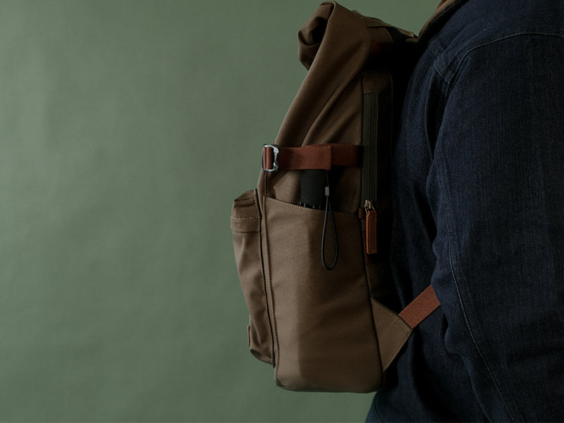 Reine Rolltop Backpack - Forest Green