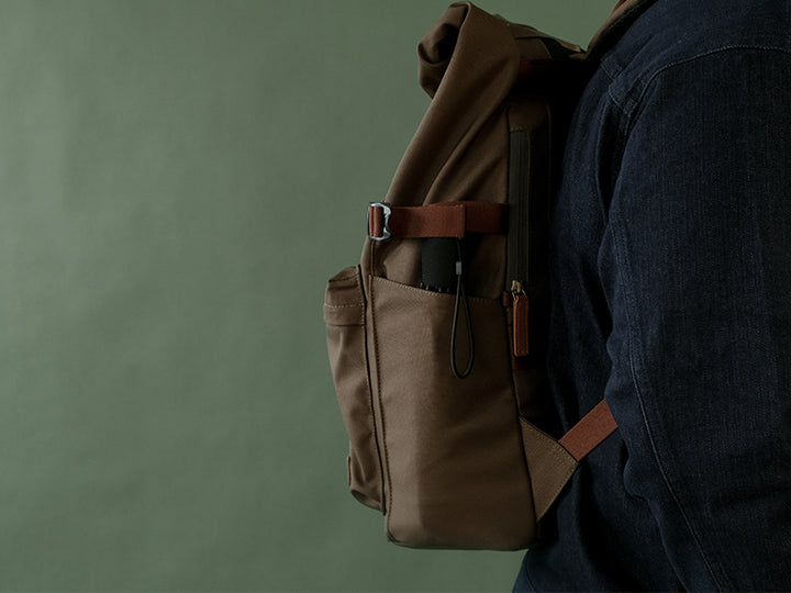 Reine Rolltop Backpack - Forest Green