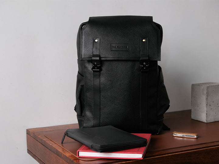 Transit Backpack - Black Nappa Leather