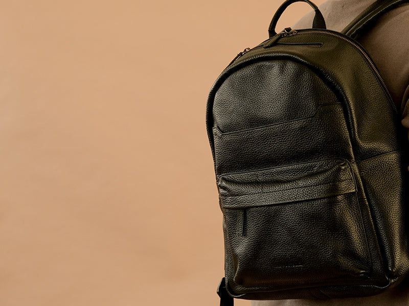 Pondi Backpack - Black Nappa Leather