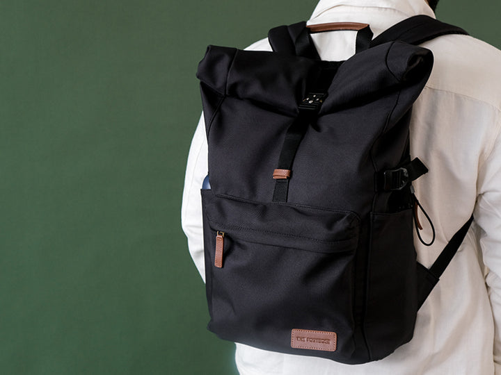 Reine Rolltop Backpack - Charcoal