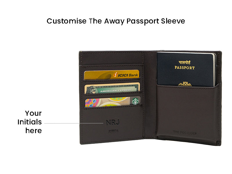 Away Travel Wallet - Blue & Dark Tan