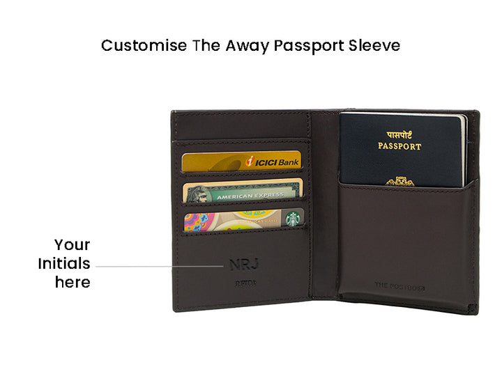 Away Travel Wallet - Blue & Dark Tan