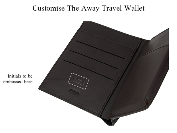 Away Travel Wallet - Dark Tan