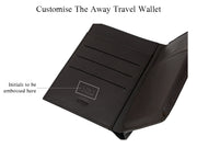 Away Travel Wallet - Blue & Dark Tan