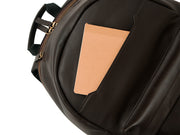 Pondi Backpack - Dark Tan Nappa Leather