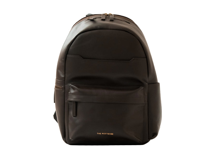 Pondi Backpack - Dark Tan Nappa Leather – The Postbox