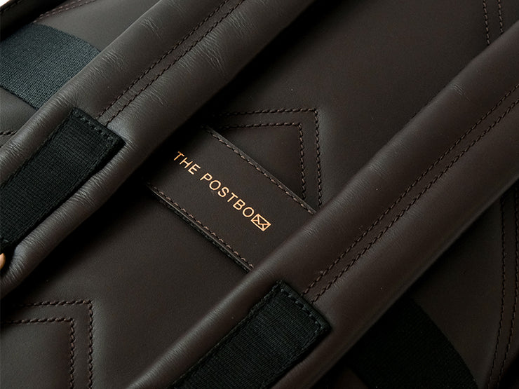 Pondi Backpack - Dark Tan Nappa Leather – The Postbox