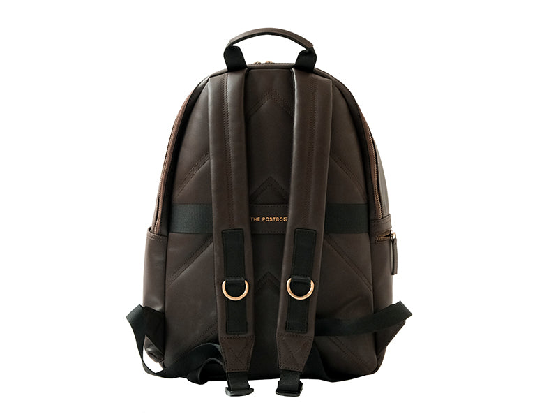 Pondi Backpack - Dark Tan Nappa Leather – The Postbox
