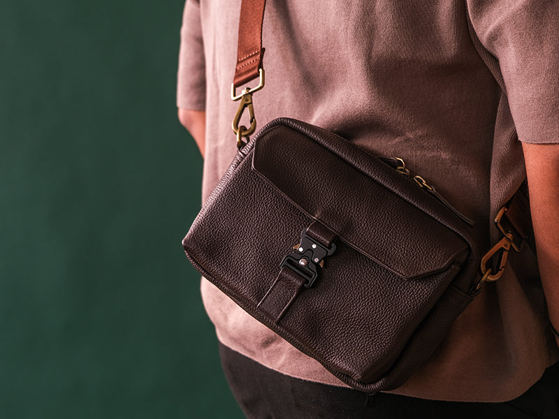 Toba Crossbody - Dark Tan