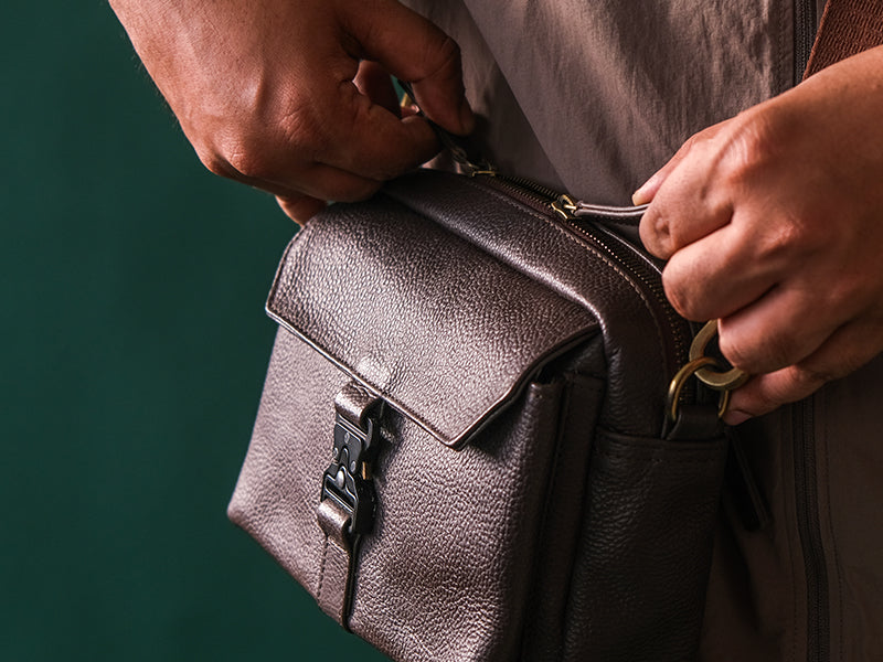 Toba Crossbody - Dark Tan