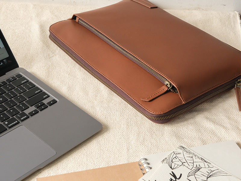 Eden Laptop sleeve Classic Tan - Main Image