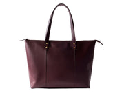 CECE - Leather Work Tote / Burgundy