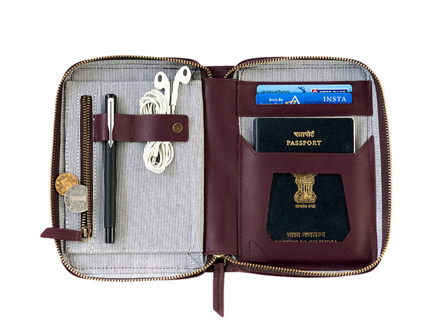 AIO Mobile & Passport Unit - Burgundy
