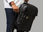 Transit Backpack - Black Nappa Leather