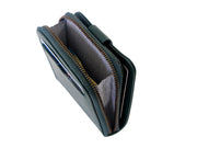 Sienna Bifold Zipper Wallet (Emerald Green)