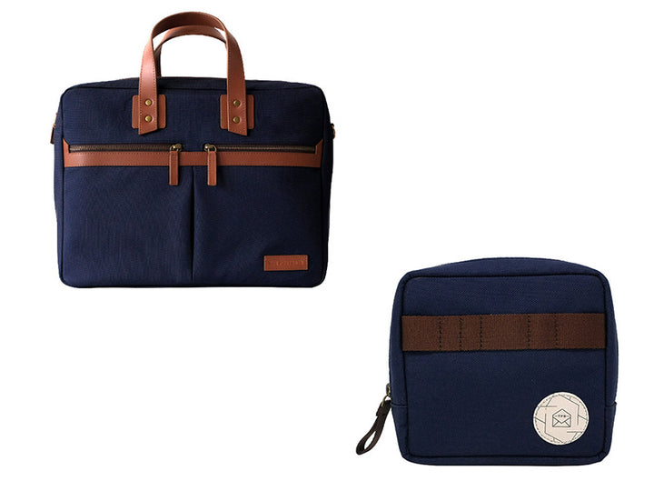Dean Messenger - Laptop Workbag + Mavi Tech Kit (Oxford Blue)