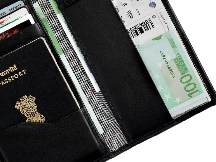 Wanderlust Passport Wallet - Black